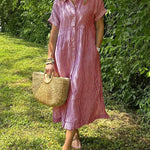 Flowy Maxi Dress - Red