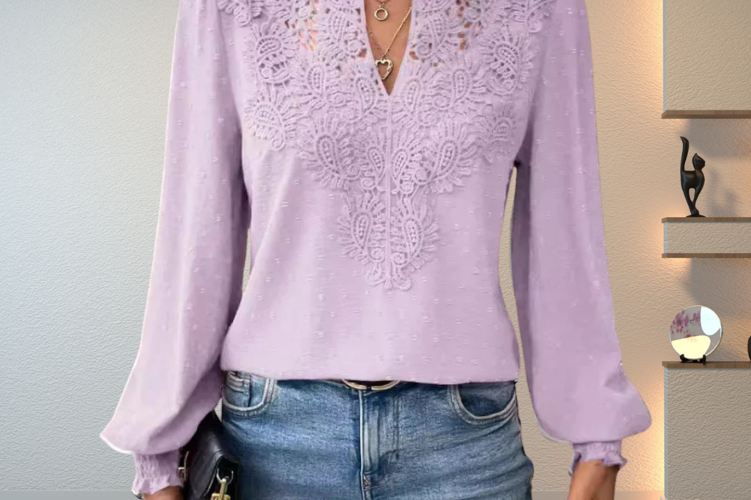 Women's Lightweight Draped Blouse | Elegant Feminine Everyday Blouse