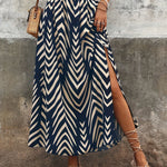 Boho Graphic Print Maxi Skirt side