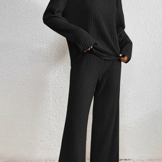 Women's Ribbed Lounge Set | Cozy Two-Piece Loungewear Set