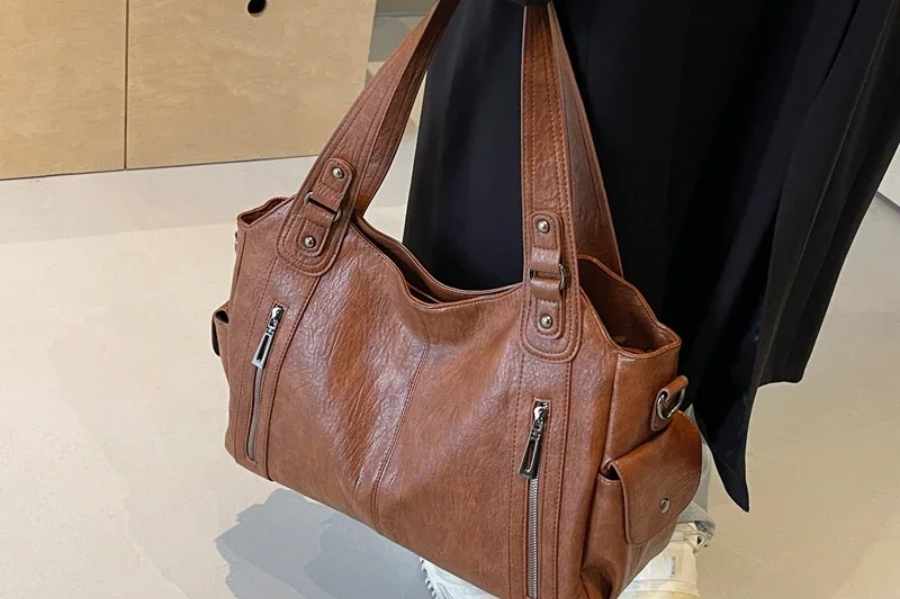 Women's Leather Shoulder Bag | Everyday Essential Shoulder Bag