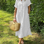 Flowy Maxi Dress - White