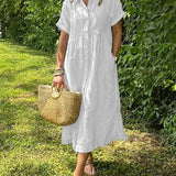 Flowy Maxi Dress - White