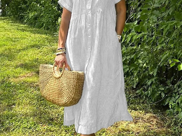 Flowy Maxi Dress - White