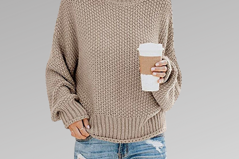 Women's Turtleneck Knit Sweater | Refined High-Neck Pullover