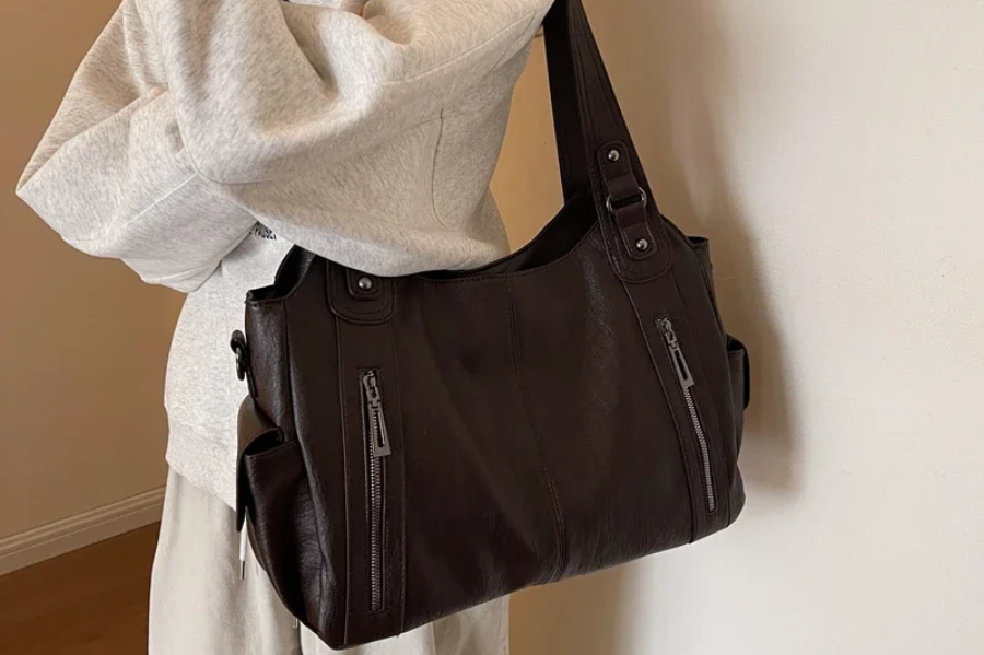 Women's Leather Shoulder Bag | Everyday Essential Shoulder Bag