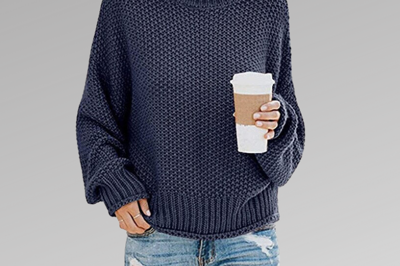 Women's Turtleneck Knit Sweater | Refined High-Neck Pullover