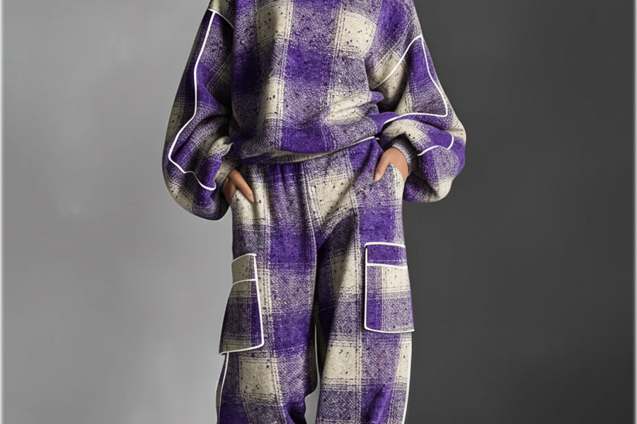 Women's Fleece Two-Piece Lounge Set | Oversized Cozy Set