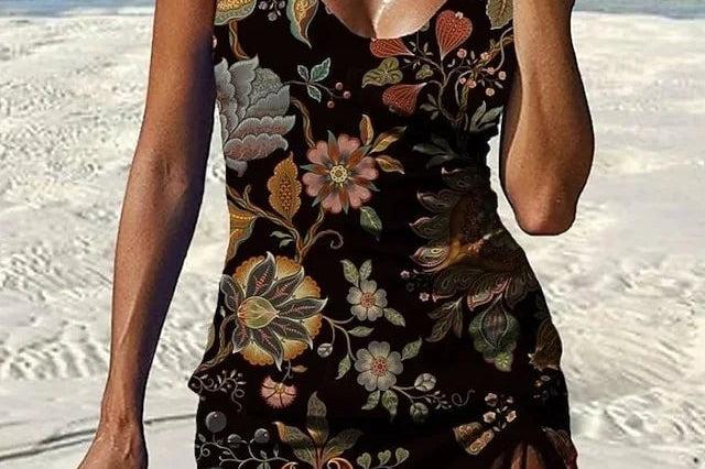 Nora - Women's Floral Bikini Set with Swim Shorts