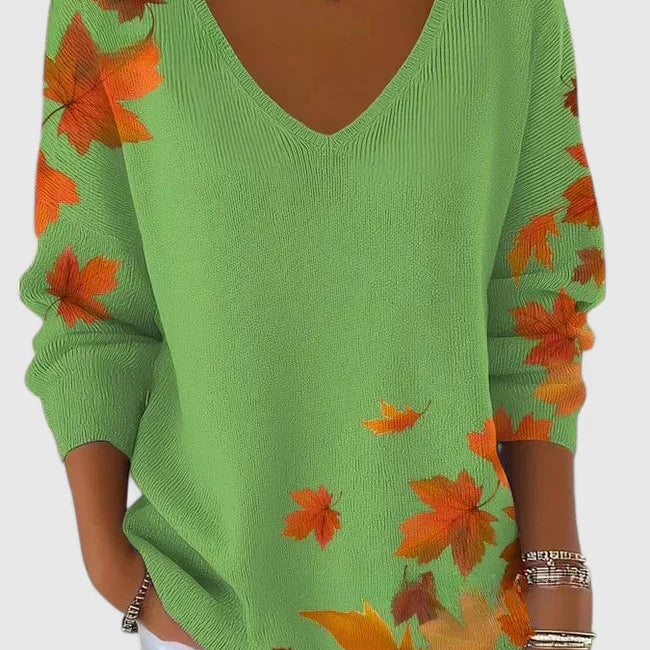 Women's V-Neck Knit Sweater | Soft Everyday Pullover