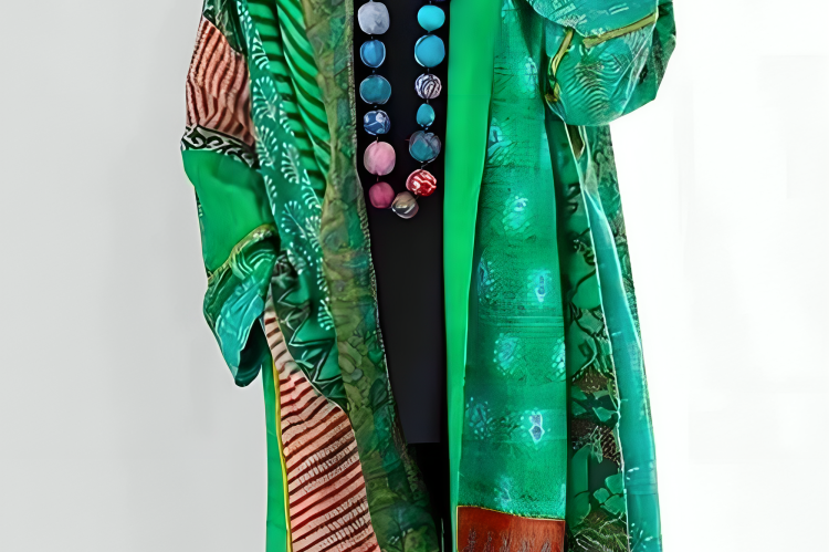 Women's Patchwork Print Kimono Cardigan | Bohemian Open-Front Cover-Up