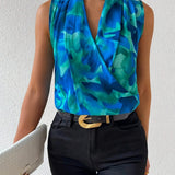 Sleeveless Wrap Blouse side