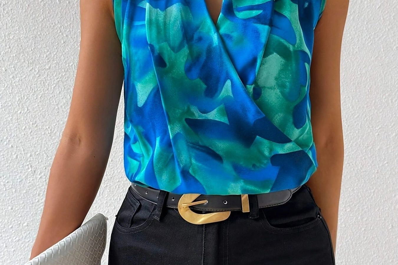 Sleeveless Wrap Blouse side