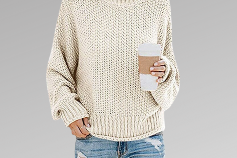 Women's Turtleneck Knit Sweater | Refined High-Neck Pullover