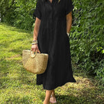 Flowy Maxi Dress - Black