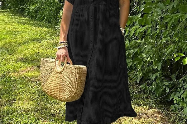 Flowy Maxi Dress - Black