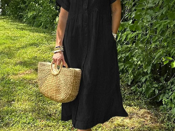 Flowy Maxi Dress - Black