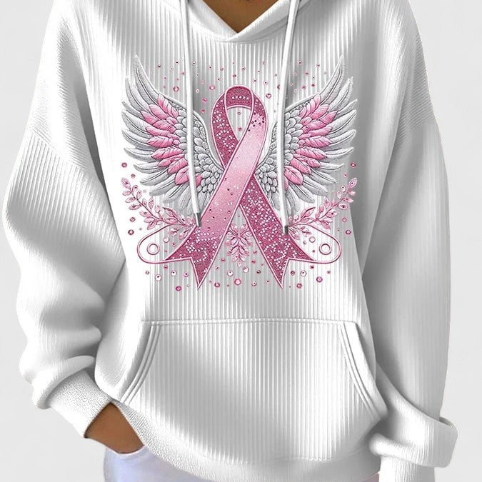 Women's Knit Hooded Sweater | Soft Drawstring Hoodie
