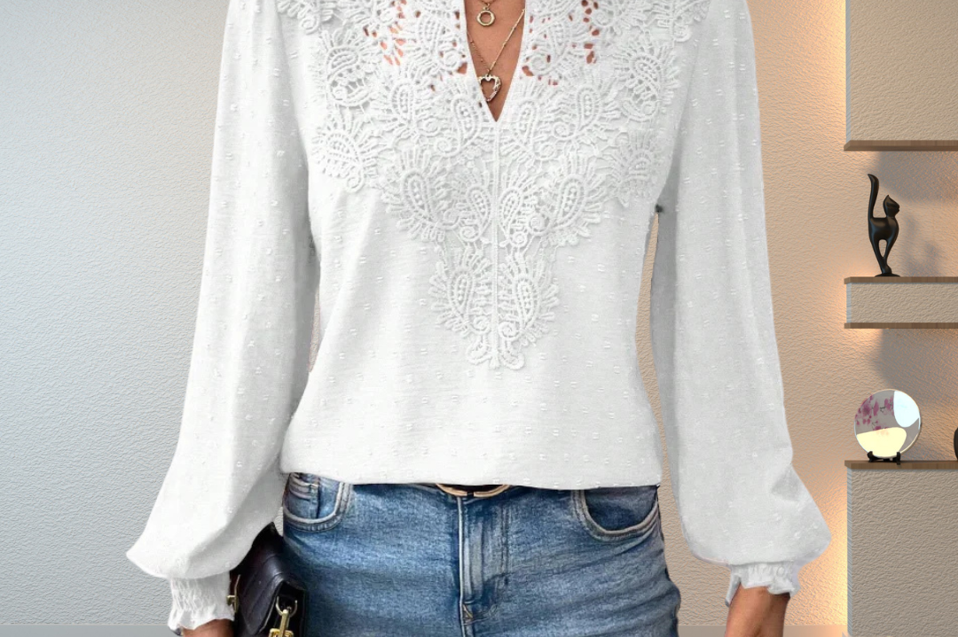 Women's Lightweight Draped Blouse | Elegant Feminine Everyday Blouse