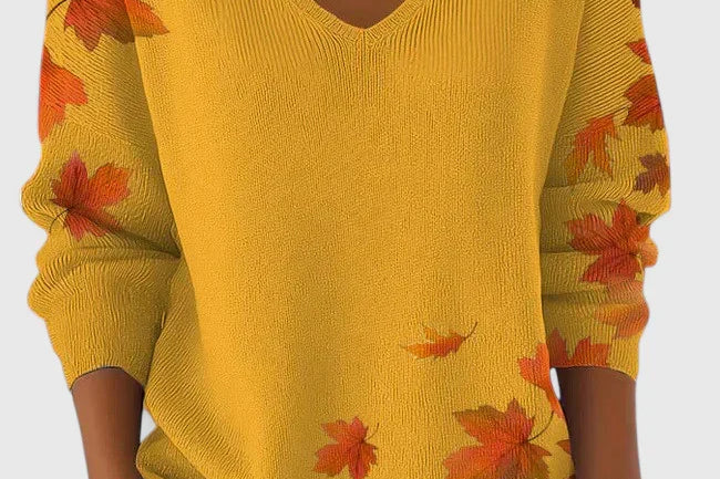 Women's V-Neck Knit Sweater | Soft Everyday Pullover