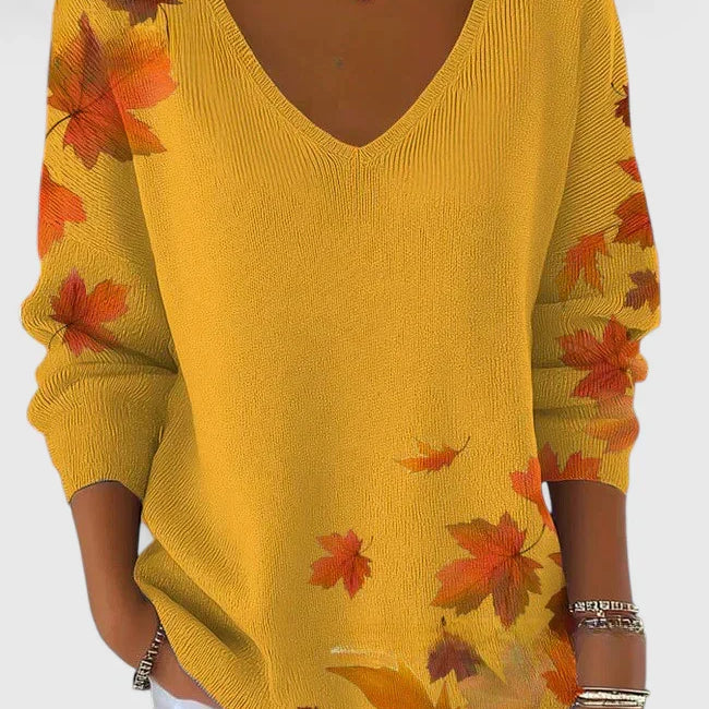 Women's V-Neck Knit Sweater | Soft Everyday Pullover