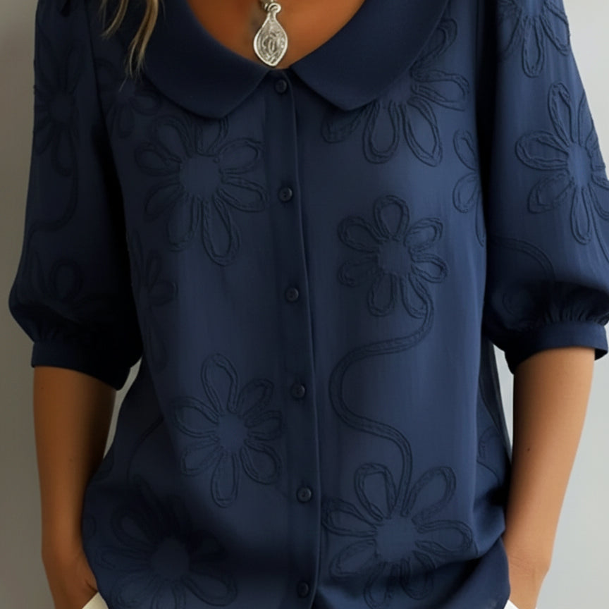 Women's Floral Print Blouse | Lightweight Feminine Blouse