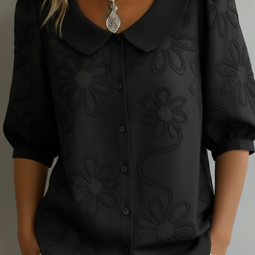 Women's Floral Print Blouse | Lightweight Feminine Blouse
