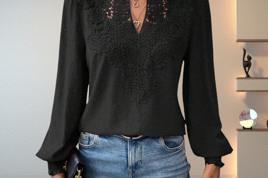 Women's Lightweight Draped Blouse | Elegant Feminine Everyday Blouse