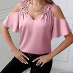 Off-Shoulder Lace-Trim Top lifestyle