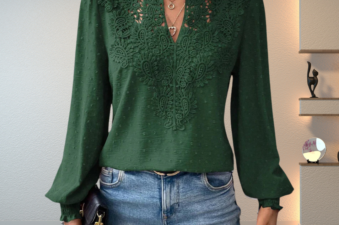 Women's Lightweight Draped Blouse | Elegant Feminine Everyday Blouse