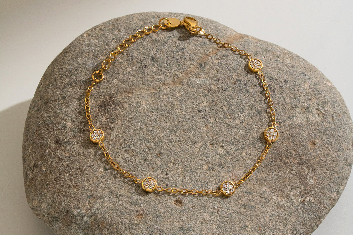 Women's Diamond Accent Bracelet | Sparkling Gold-Tone Tennis Bracelet