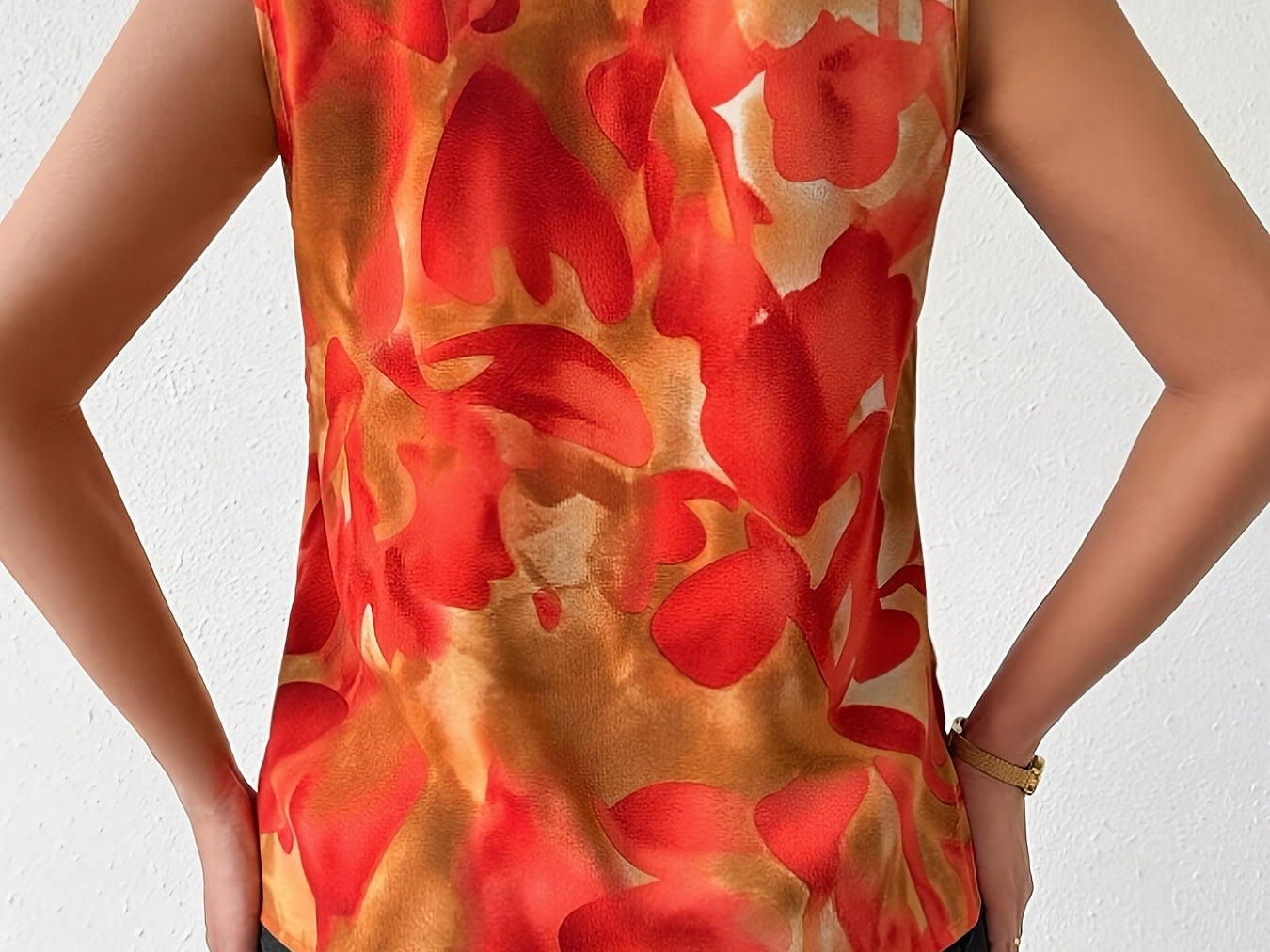 Sleeveless Wrap Blouse lifestyle