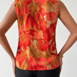 Sleeveless Wrap Blouse lifestyle