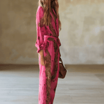Allegra | Women's Jumpsuit with Flattering Wide-Leg Design | Stylish Leopard Print for Effortless Day-to-Night Transition 2