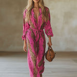 Allegra | Women's Jumpsuit with Flattering Wide-Leg Design | Stylish Leopard Print for Effortless Day-to-Night Transition 3