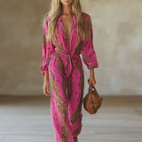 Allegra | Women's Jumpsuit with Flattering Wide-Leg Design | Stylish Leopard Print for Effortless Day-to-Night Transition 3