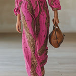 Allegra | Women's Jumpsuit with Flattering Wide-Leg Design | Stylish Leopard Print for Effortless Day-to-Night Transition 5