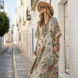 Amelia Collection | Bohemian Caftan Dress with Fluid Fit & Lightweight Fabric | Effortless Summer Style for All Silhouettes 0