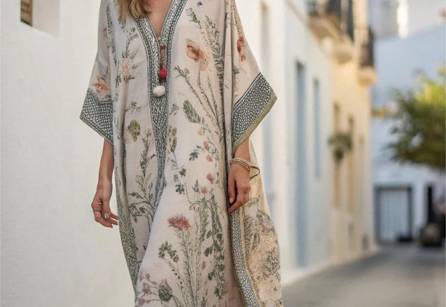 Amelia Collection | Bohemian Caftan Dress with Fluid Fit & Lightweight Fabric | Effortless Summer Style for All Silhouettes 4