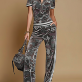 Athleisure Set | Camo Pattern Matching Workout Set | Stylish Comfortable 1