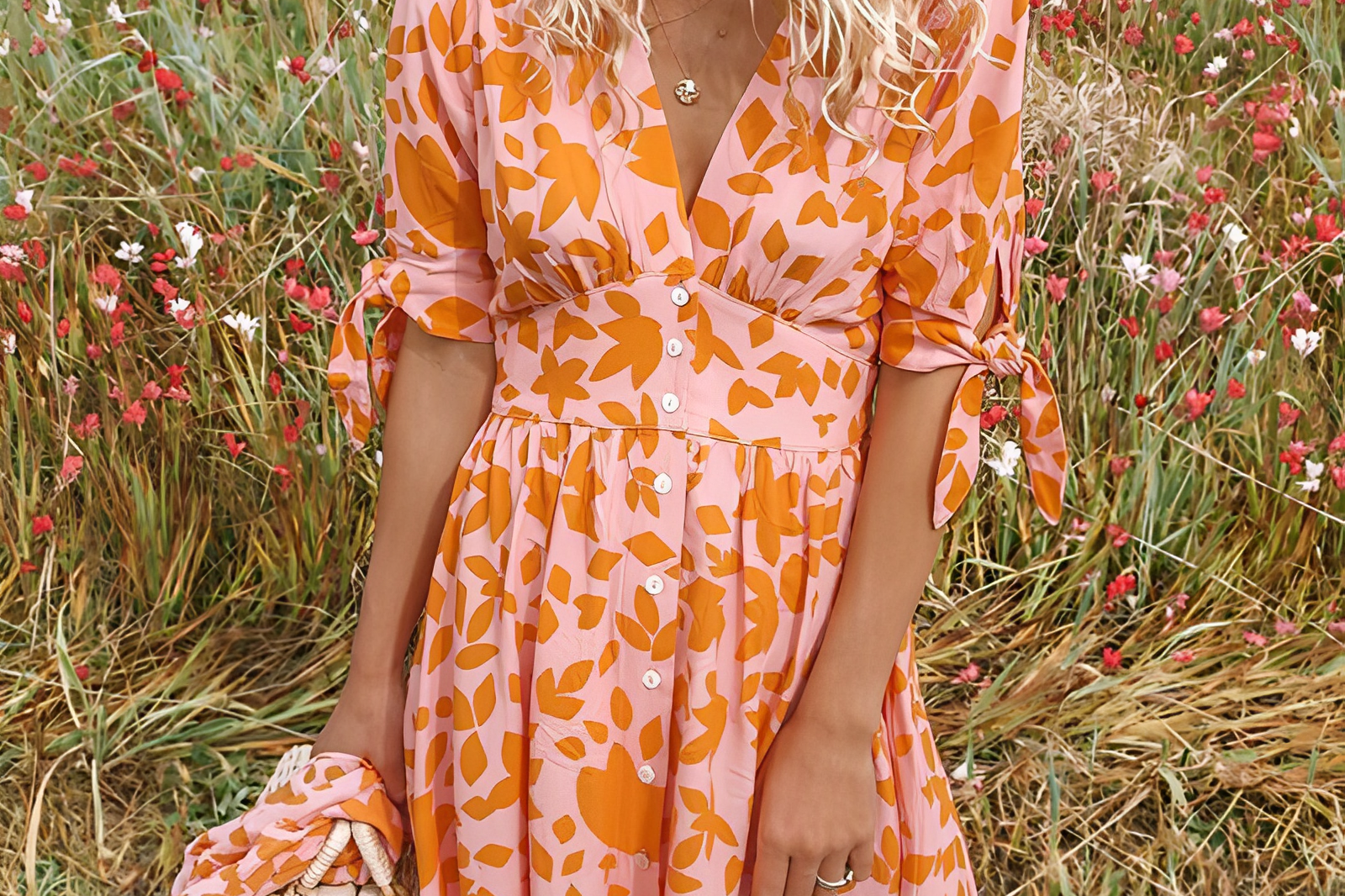 Women's Patterned Summer Dress | Chic Printed A-Line Dress