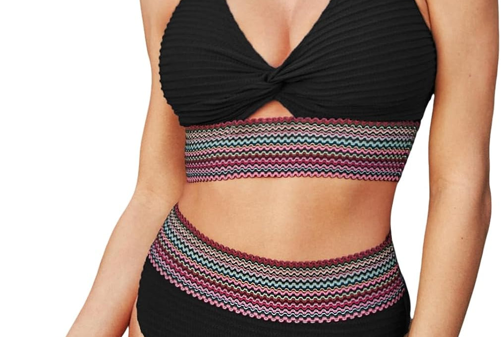 Bikini Set | High-Waisted Shaping Swimwear | Elegant Comfortable Design for Summer 0