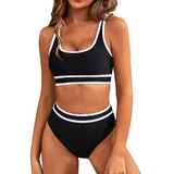 Bikini Set | Sporty High-Waisted Swimwear | Elegant Comfortable Design 0