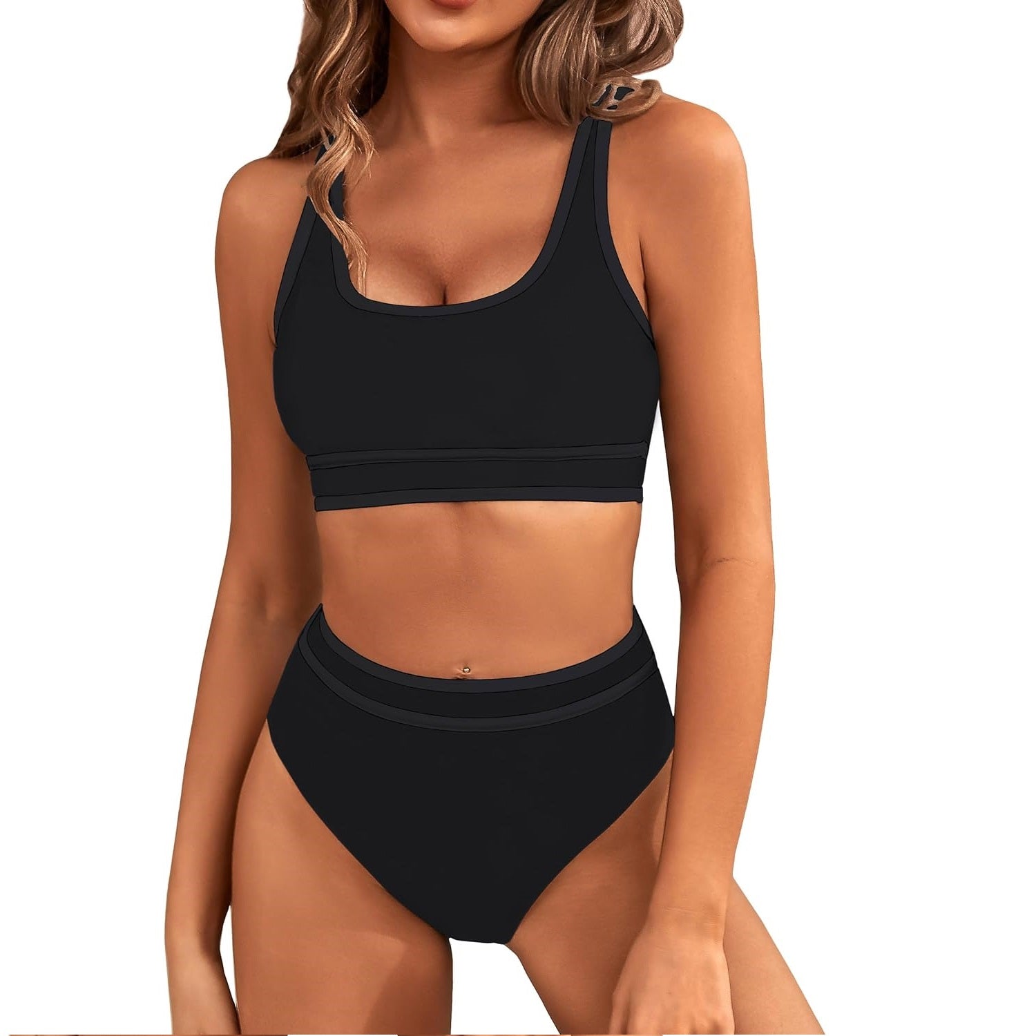 Bikini Set | Sporty High-Waisted Swimwear | Elegant Comfortable Design 5