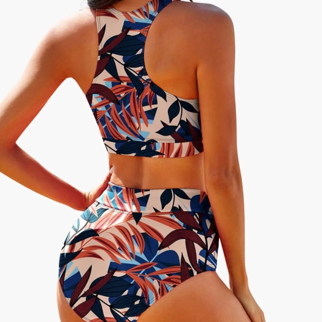Bikini Set | Structured Bustier Top with Mid-Rise Bottoms | Athletic Stylish Comfortable 1