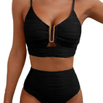 Bikini Sets | High Waisted Shaping Swimwear with Ruffle Details | Elegant and Comfortable 0