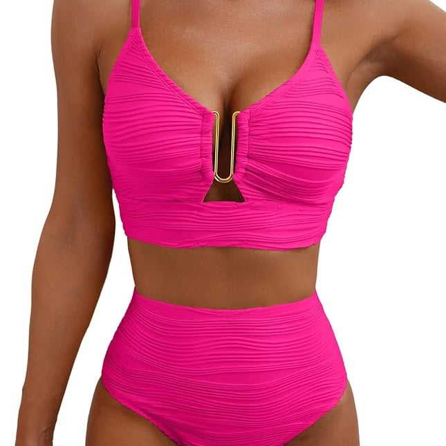 Bikini Sets | High Waisted Shaping Swimwear with Ruffle Details | Elegant and Comfortable 10