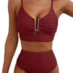 Bikini Sets | High Waisted Shaping Swimwear with Ruffle Details | Elegant and Comfortable 14