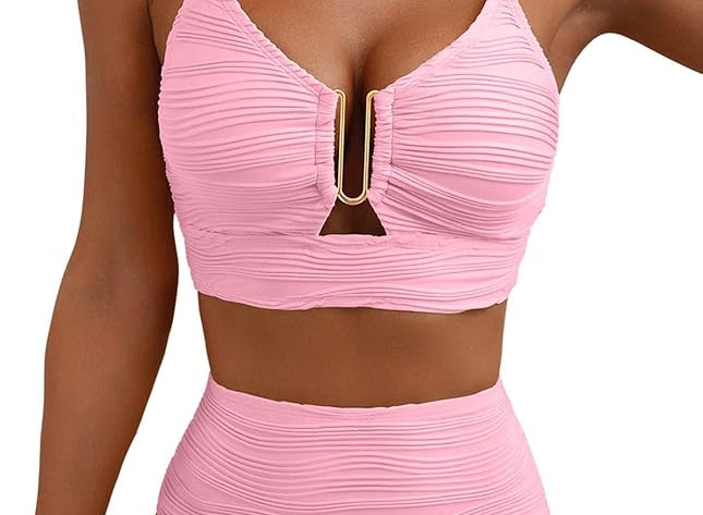 Bikini Sets | High Waisted Shaping Swimwear with Ruffle Details | Elegant and Comfortable 19