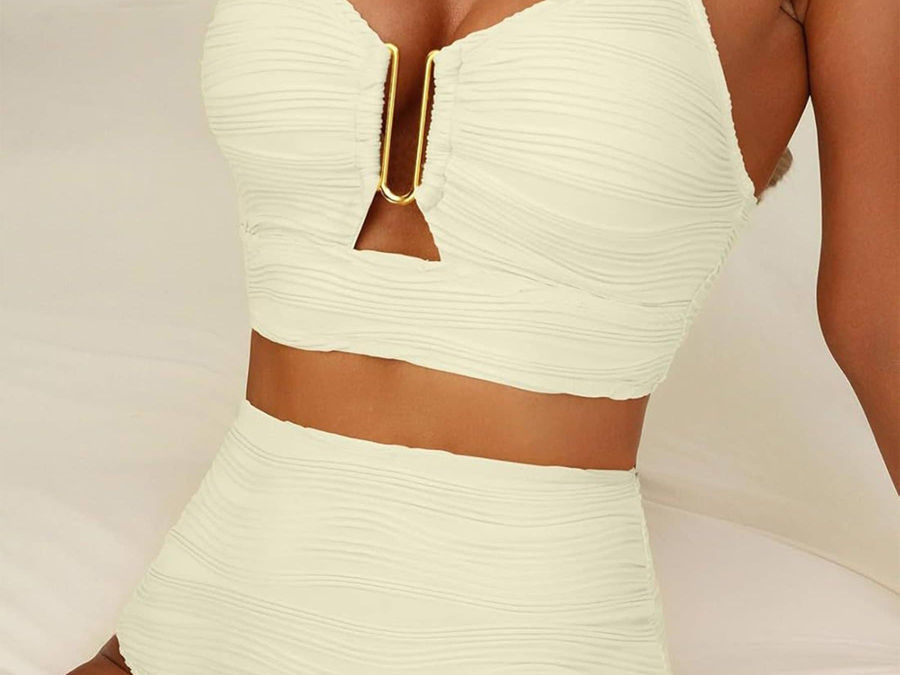Bikini Sets | High Waisted Shaping Swimwear with Ruffle Details | Elegant and Comfortable 2